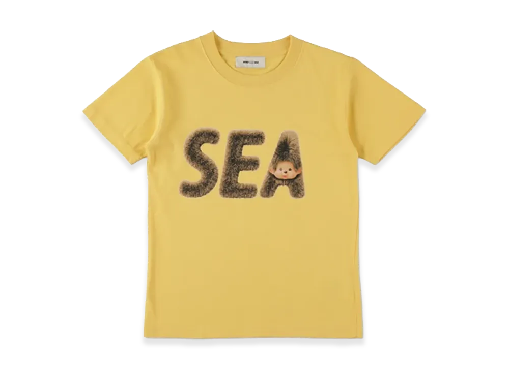 WIND AND SEA x Monchhichi Kids Fur Og Sea Tee "Yellow"