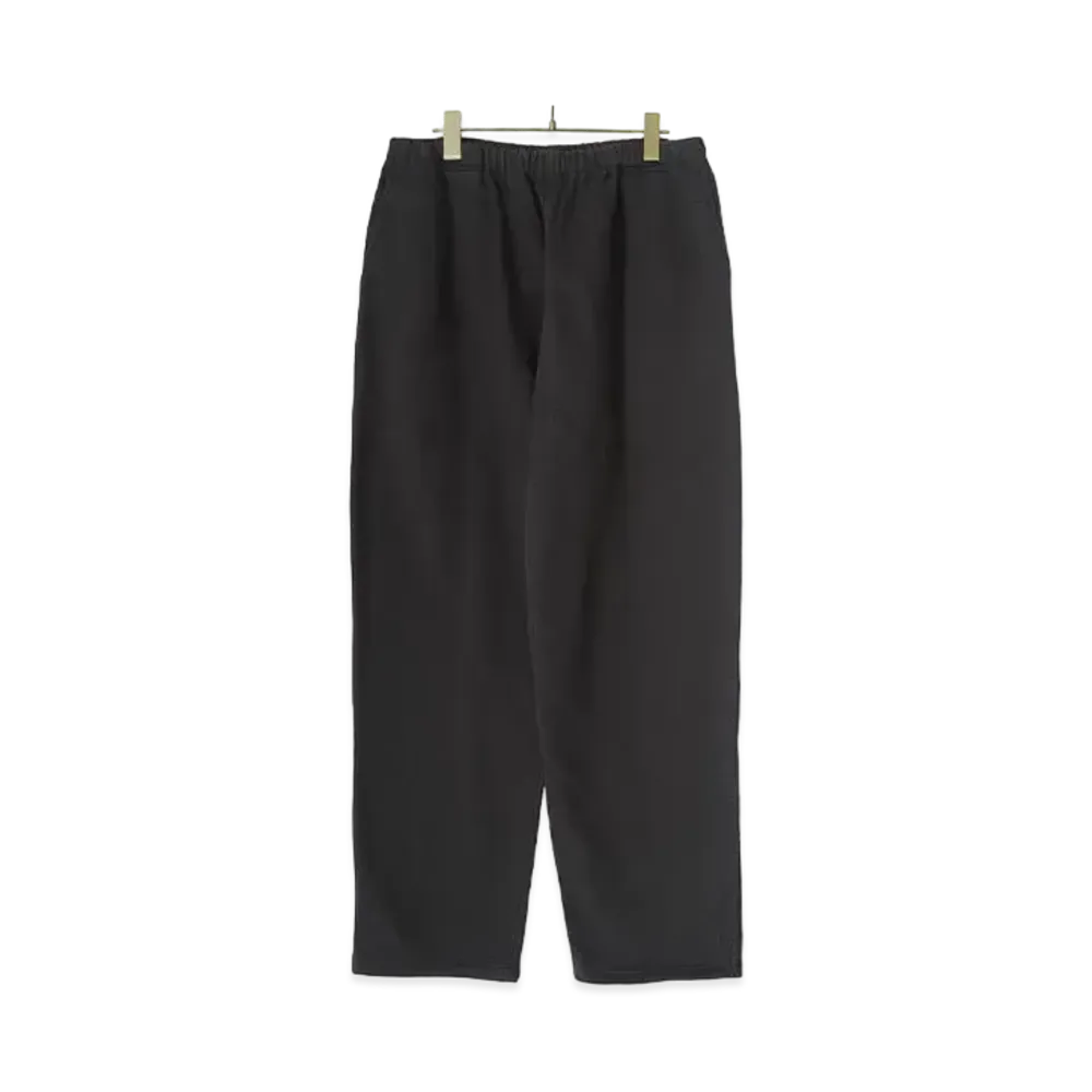 COMOLI Cotton Fleece Pants "Fade Black"