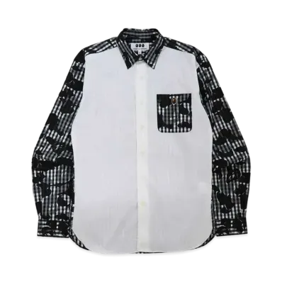 A BATHING APE CDG OSAKA POPLIN SHIRT "White"