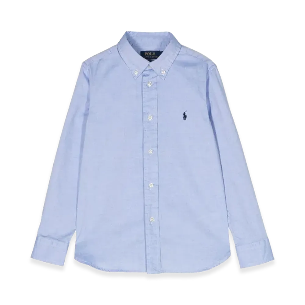 Polo Ralph Lauren Kids Camicia Logo "Light Blue"