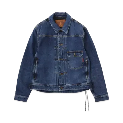mastermind JAPAN W R Denim Trucker Jacket "Indigo"