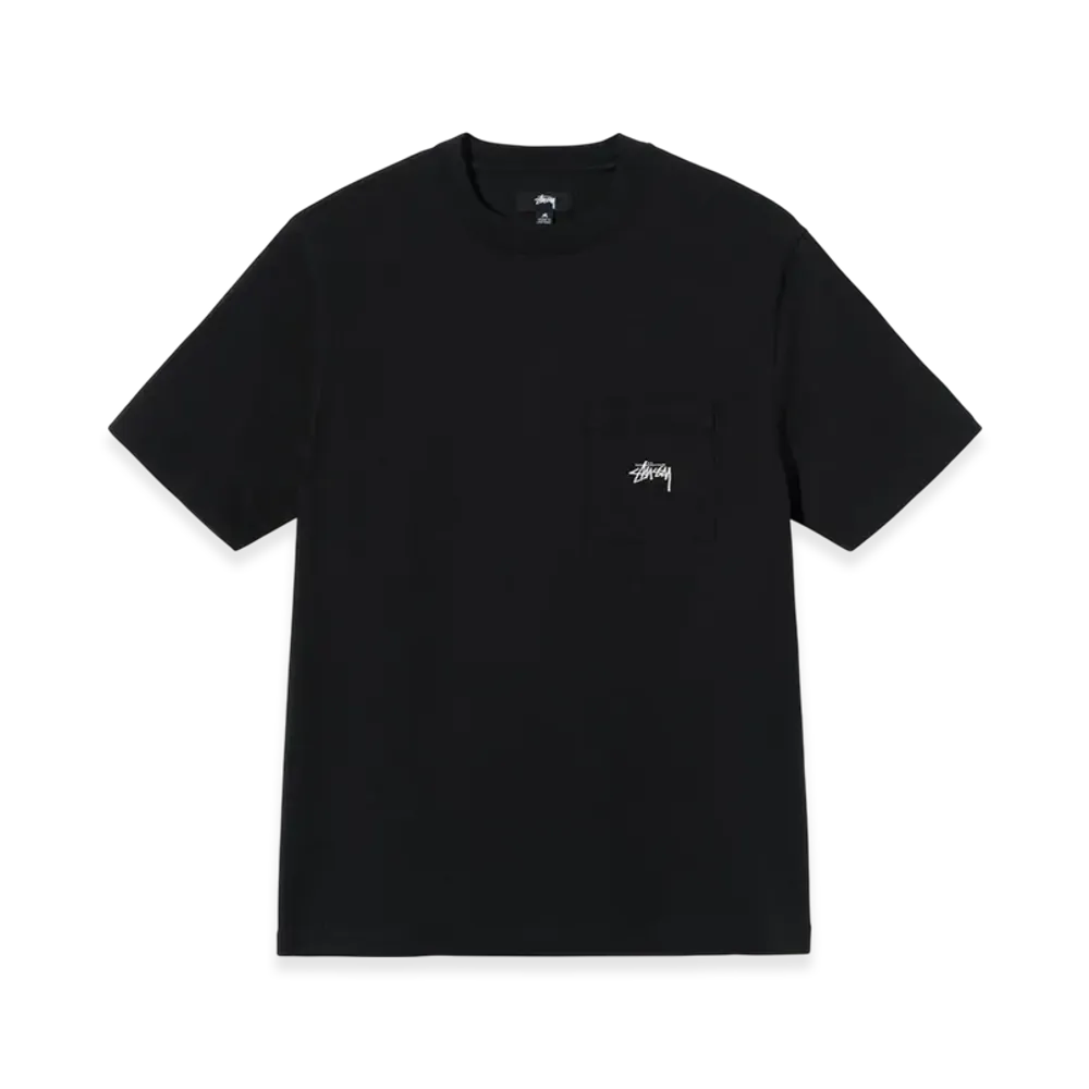 Stussy Overdyed SS Pocket Tee "Jet Black"