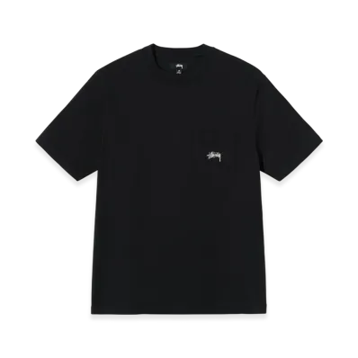 Stussy Overdyed SS Pocket Tee "Jet Black"