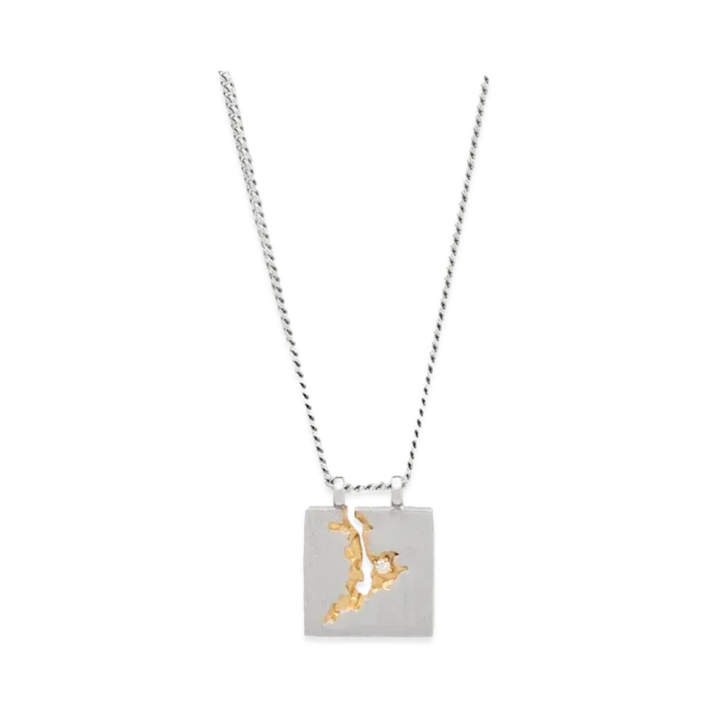TOMWOOD Mined Pendant "Silver"