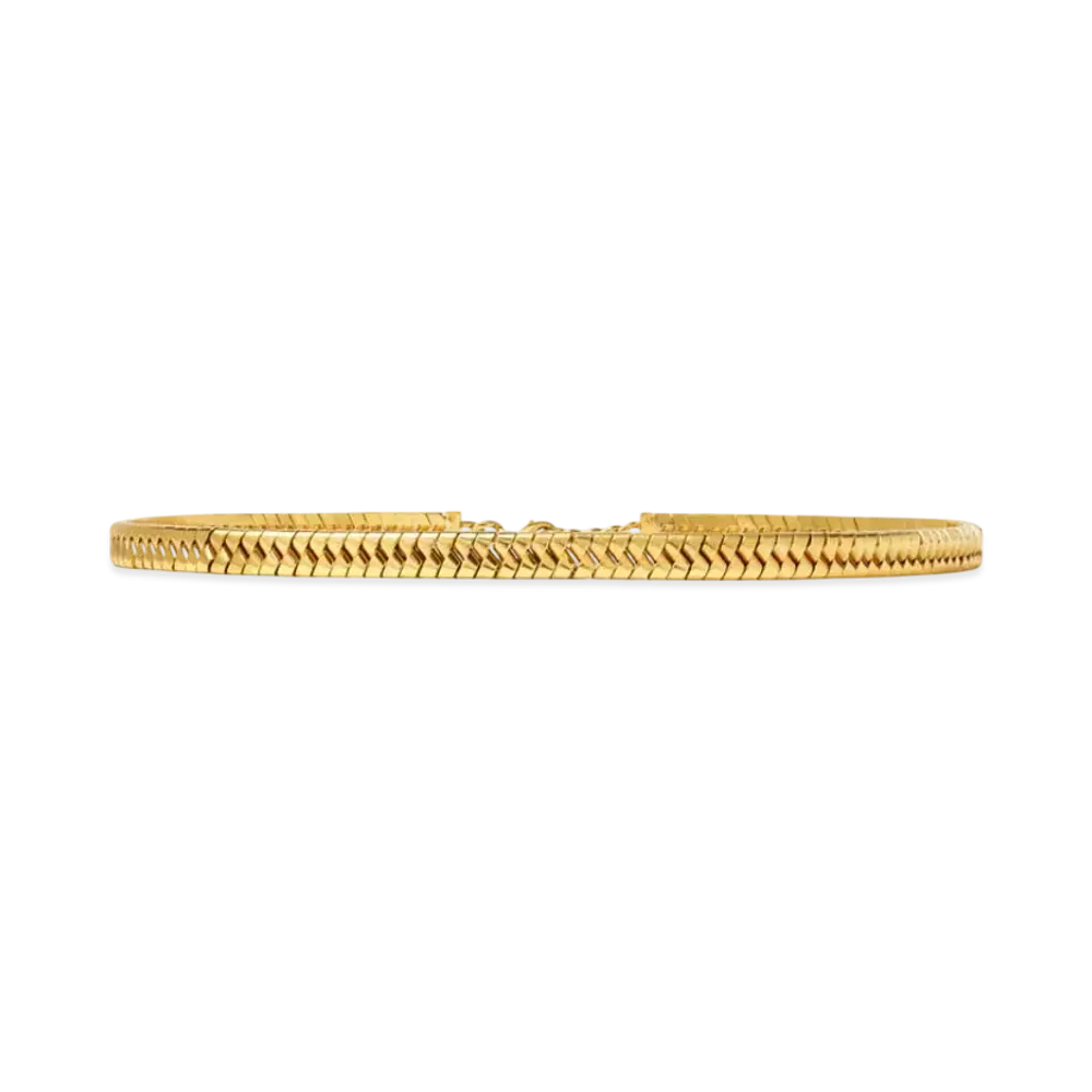Versace Bind Chain Belt 0.6" "Gold"