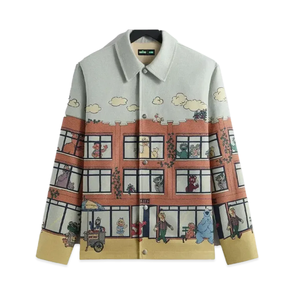 Kith x Sesame Street Lafayette St Tapestry Jacket "Powder"