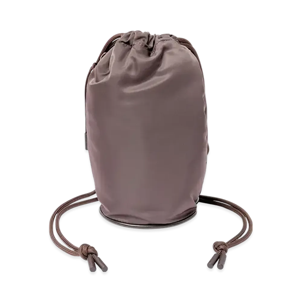 sacai S Drawstring Bag / Nylon Twill "Brown"
