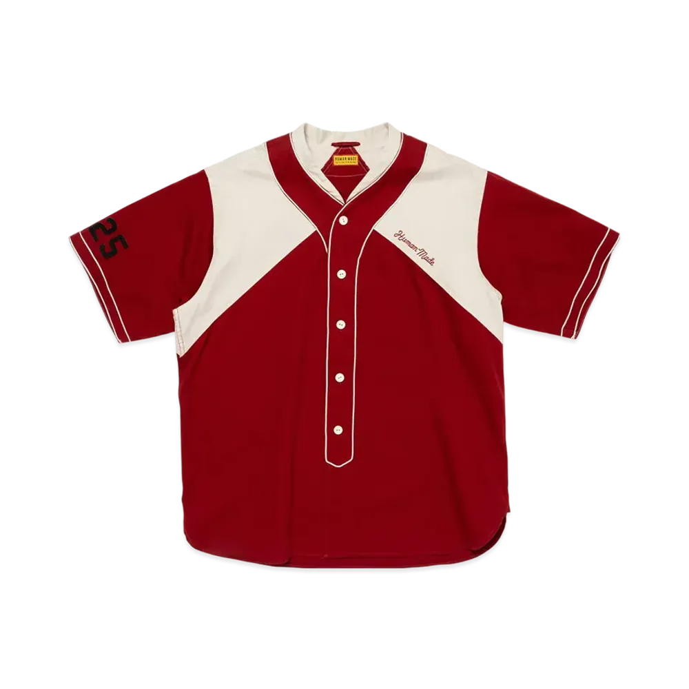 HUMAN MADE Baseball Shirt "Red"