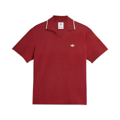 adidas x Wales Bonner Polo Shirt "Collegiate Burgundy"