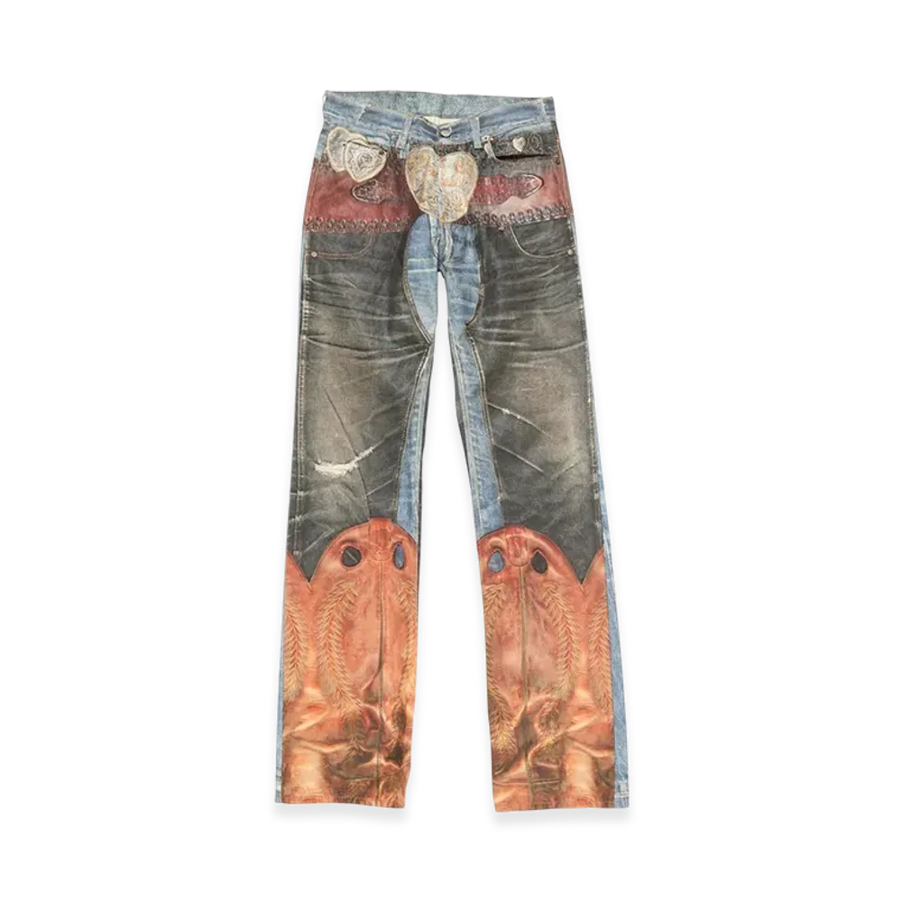 Acne Studios Regular Fit Jeans - 2010 Puti "Blue/Black"