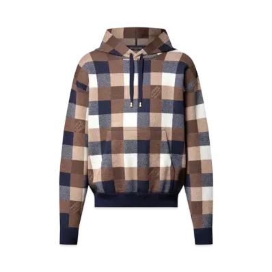 Louis Vuitton Damier Cashmere and Wool-Blend Hoodie "Multicolore"