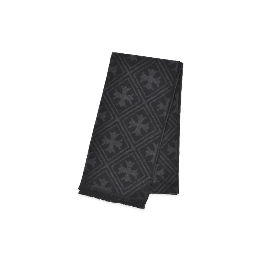Chrome Hearts Cashmere Muffler Stole "Black"