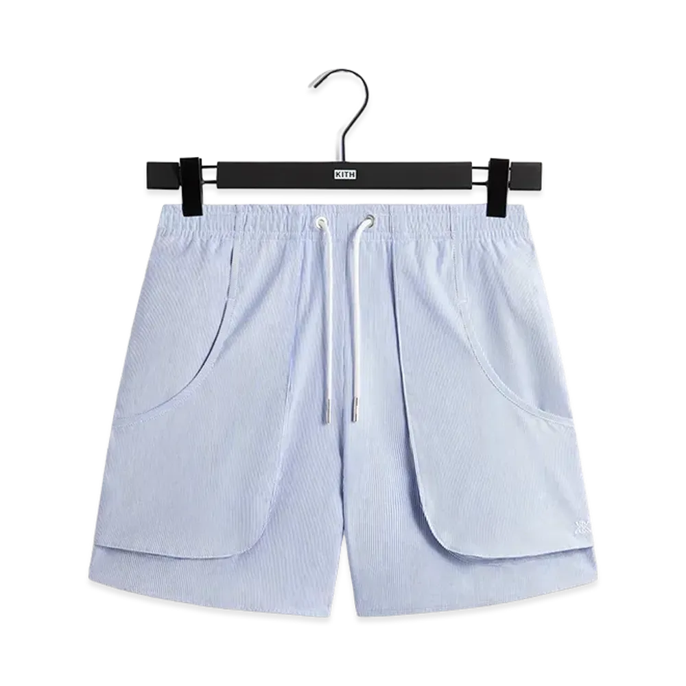 Kith Textured Microstripe Fowler Short "Marina"