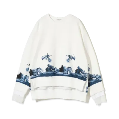 UNDERCOVER Cotton Sweatshirt Pullover "White"