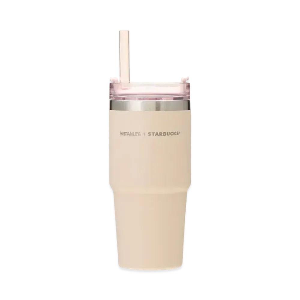 STARBUCKS SAKURA 2024 3WAY Stainless Steel Tumbler Stanley Beige 473ml "Beige"