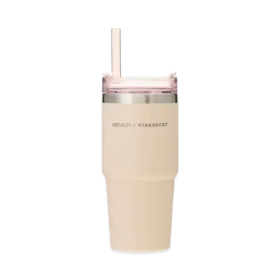 STARBUCKS SAKURA 2024 3WAY Stainless Steel Tumbler Stanley Beige 473ml "Beige"