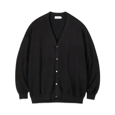 Graphpaper Suvin High Gauge Knit Cardigan "Black"
