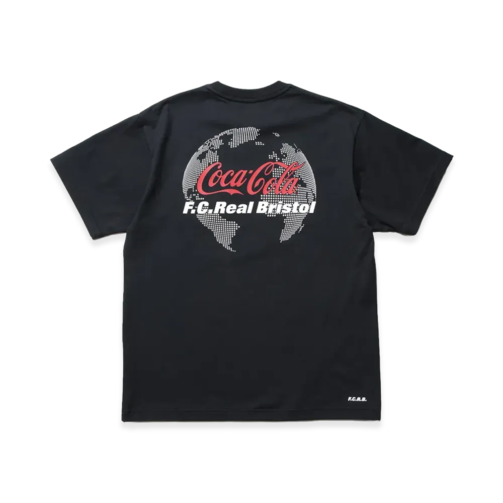 F.C.Real Bristol x Coca-Cola Globe Logo Emblem Pocket Tee "Black"