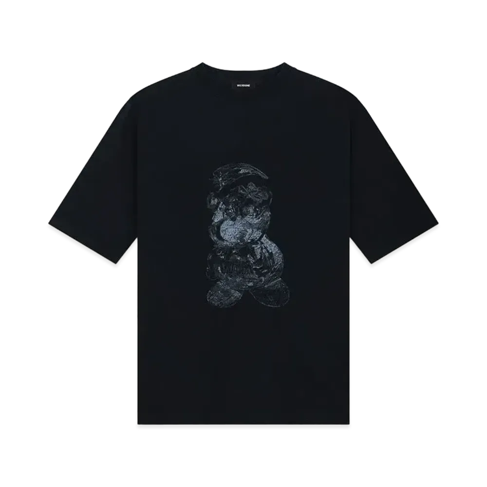 WE11DONE Overdyed T-shirt "Black"