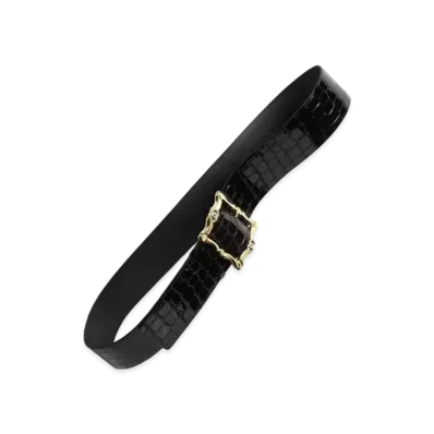 CHANEL Belt Calfskin, Metal & Strass "Black/Gold/Crystal"