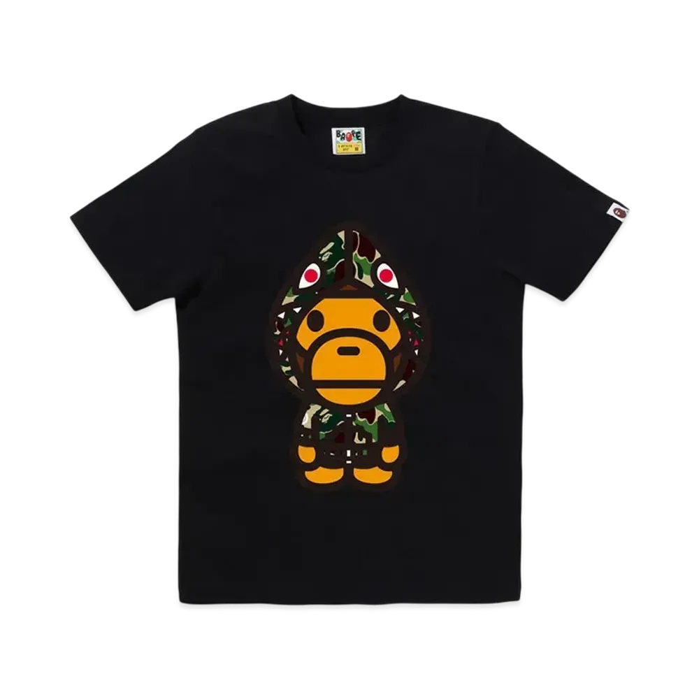 A BATHING APE Abc Camo Shark Hoodie Milo Tee "Black/Green"