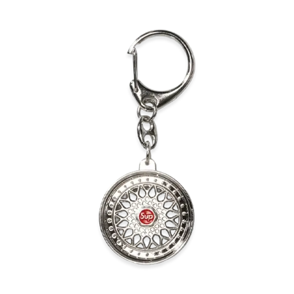 Supreme x BBS RS Rim Keychain "Silver"