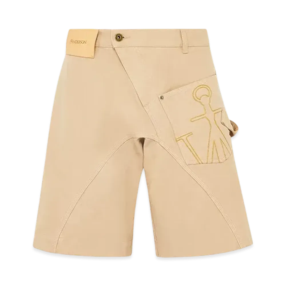 JW ANDERSON Twist Workwear Shorts "Beige"