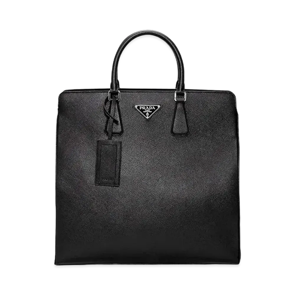 PRADA Saffiano Leather Prada Galleria Bag "Black"
