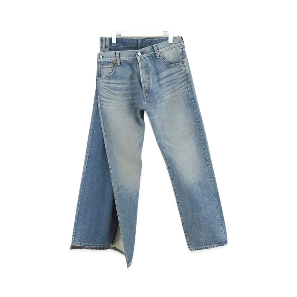 JUNYA WATANABE x Levi's Cotton Denim Product Processing Customized W Name Pants "Indigo"