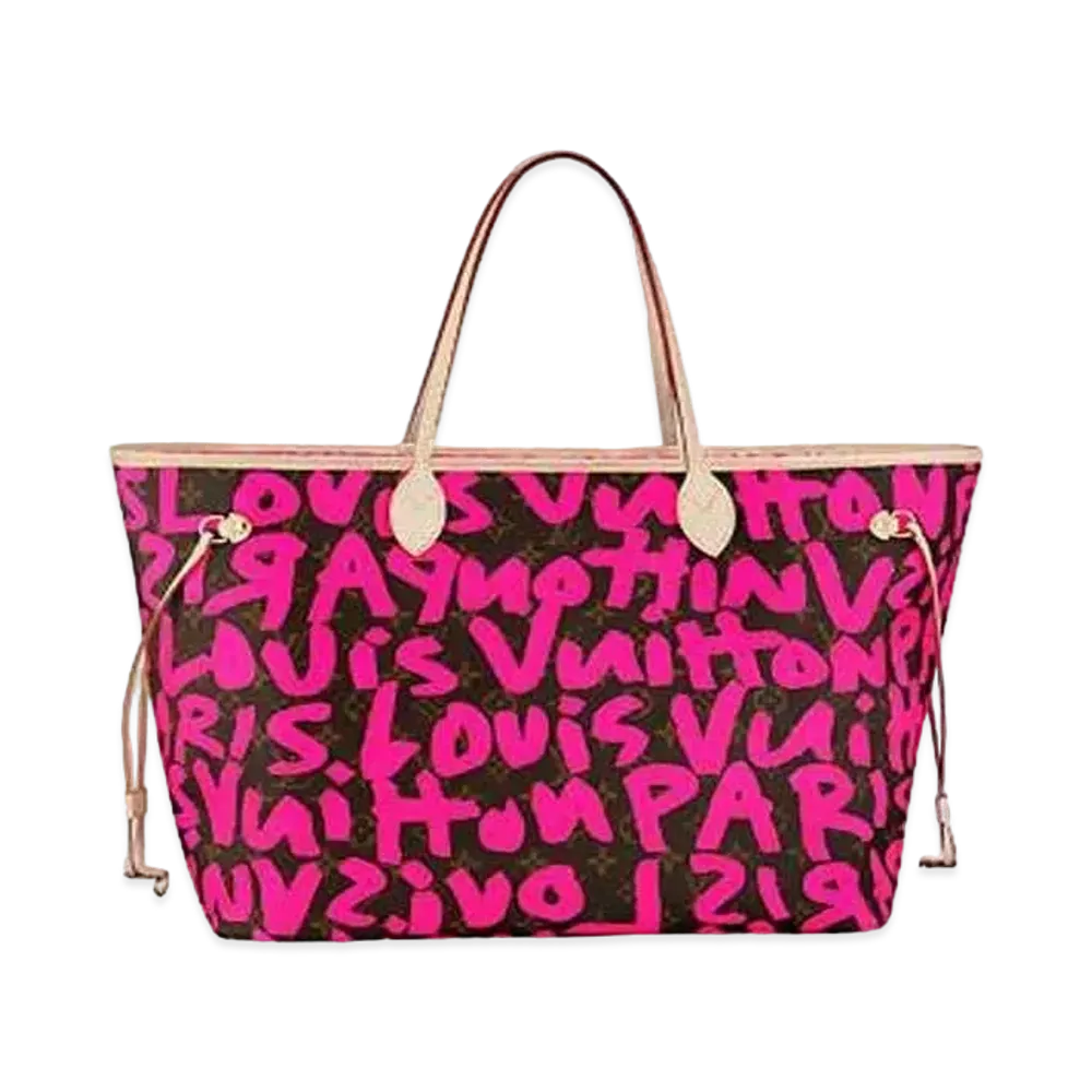 Louis Vuitton Neverfull GM Monogram Graffiti Stephen Sprouse Collection "Fuchsia"