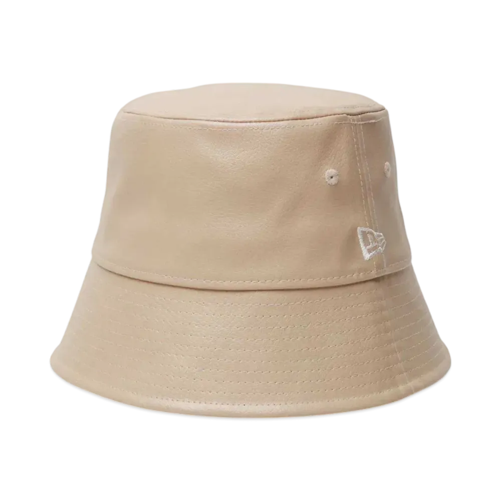 NEW ERA Bucket 01 Sailor Brim Synthetic Leather "Beige"