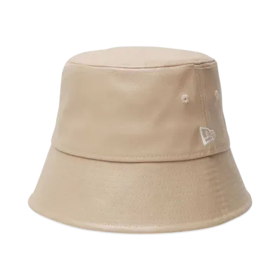 NEW ERA Bucket 01 Sailor Brim Synthetic Leather "Beige"