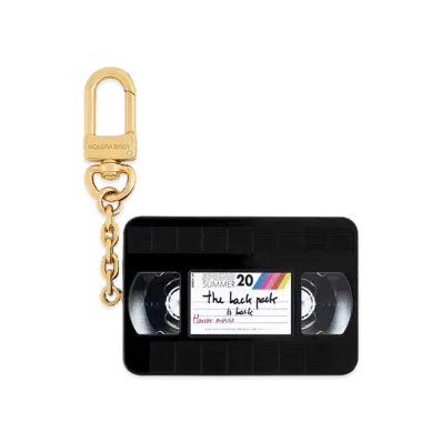 Louis Vuitton LV Record Bag Charm Monogram Canvas "Noir"