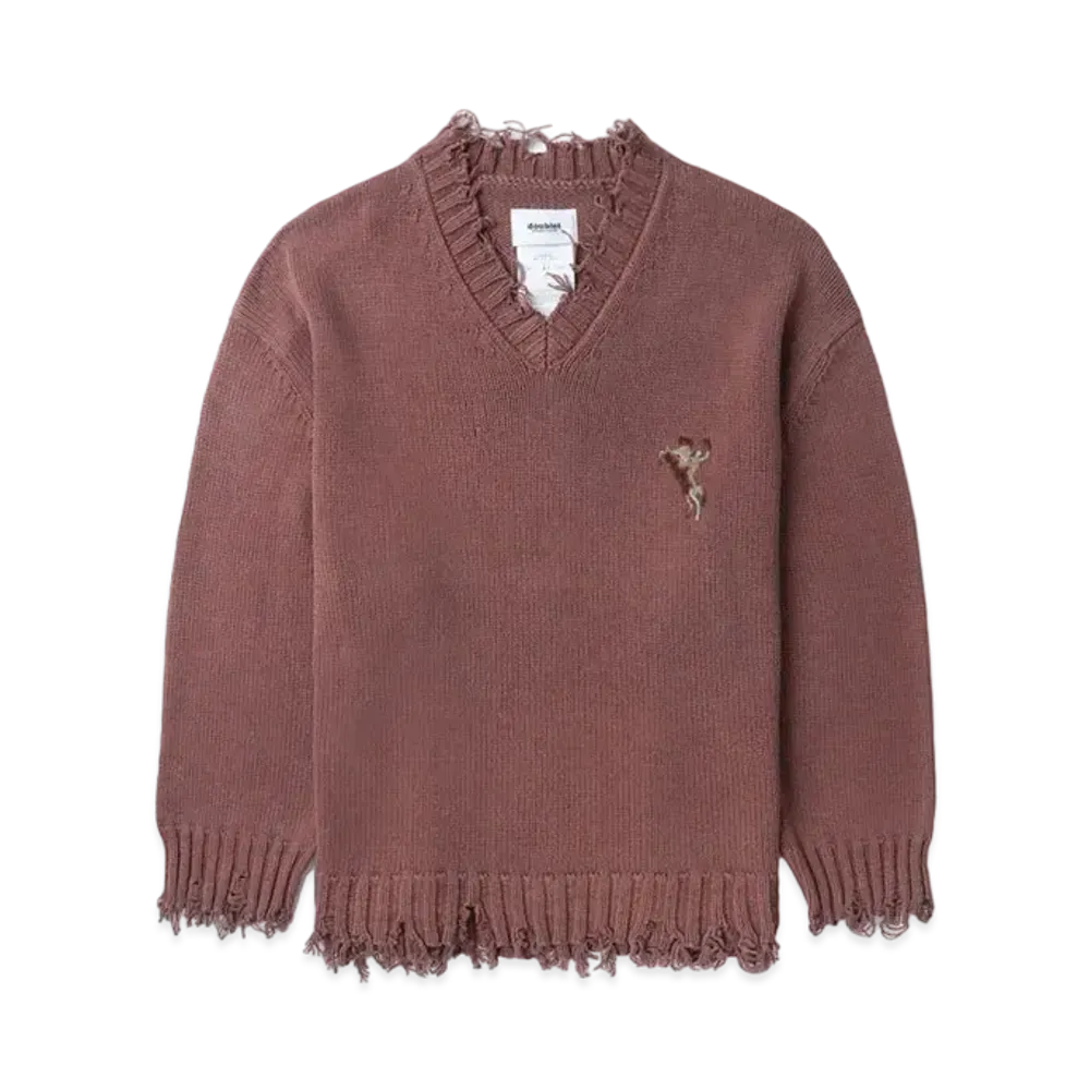 doublet V-neck Pullover "Rustic Brown"