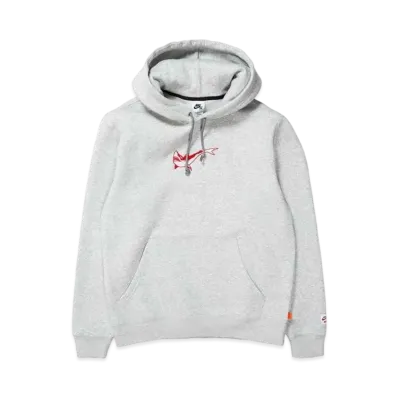 Nike SB OSKI FLEECE SKATE PULLOVER HOODED SWEATSHIRT "Grey Heather"