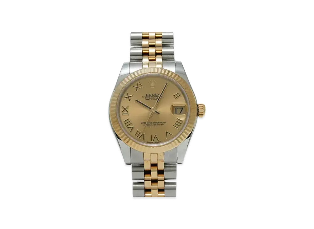 ROLEX Datejust "Champagne Roman/Stainless Steel/Yellow Gold"