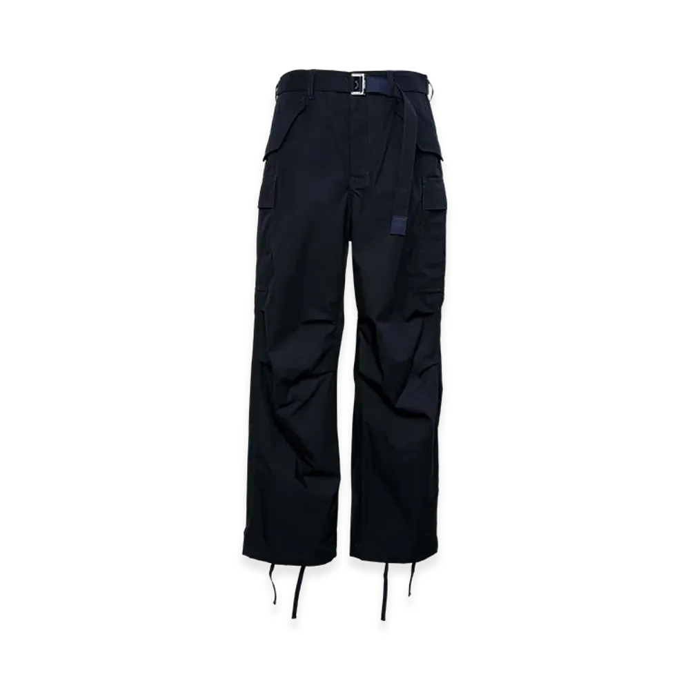 sacai Cotton Nylon Oxford Pants "Navy"