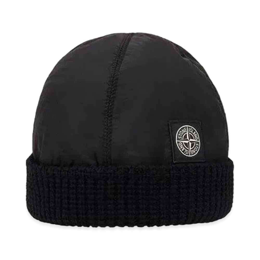 Stone Island N09C8 PURE WOOL WITH NYLON METAL DETAILS "Black"