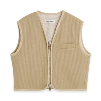 OUR LEGACY Top Vest "Sand Dune Jumbo Bedford"