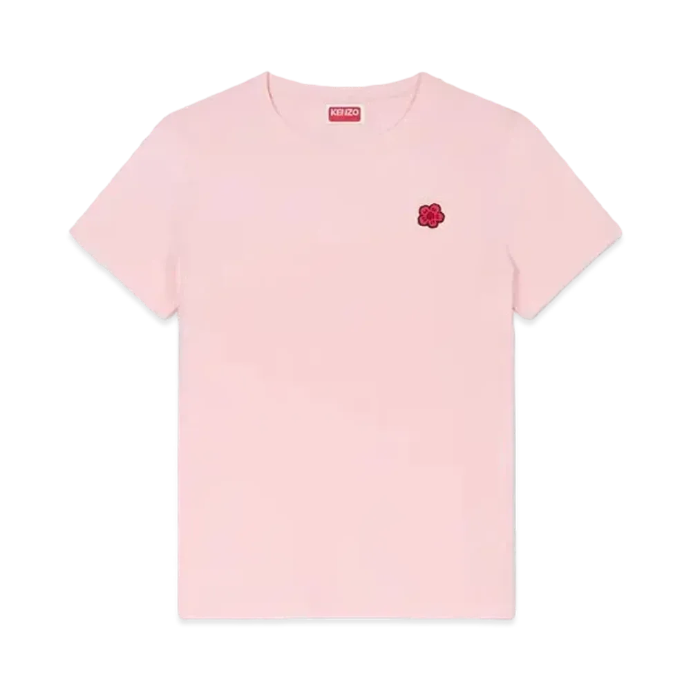 KENZO 'BOKE FLOWER' Classic Embroidery T-shirt "Faded Pink"