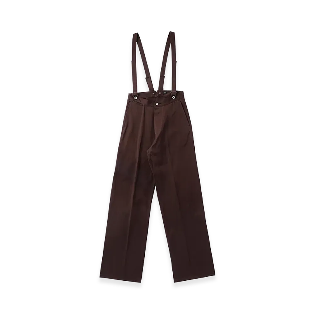 T.T Taiga Takahashi LOT.208 Cinch-Backed Trousers "Brown"