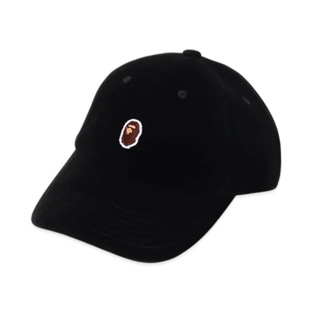 A BATHING APE One Point Panel Cap "Black"