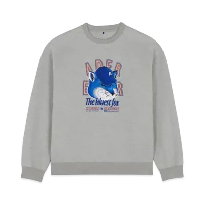 Maison Kitsune x ADERERROR The Bluest Fox Sweatshirt "Grey"
