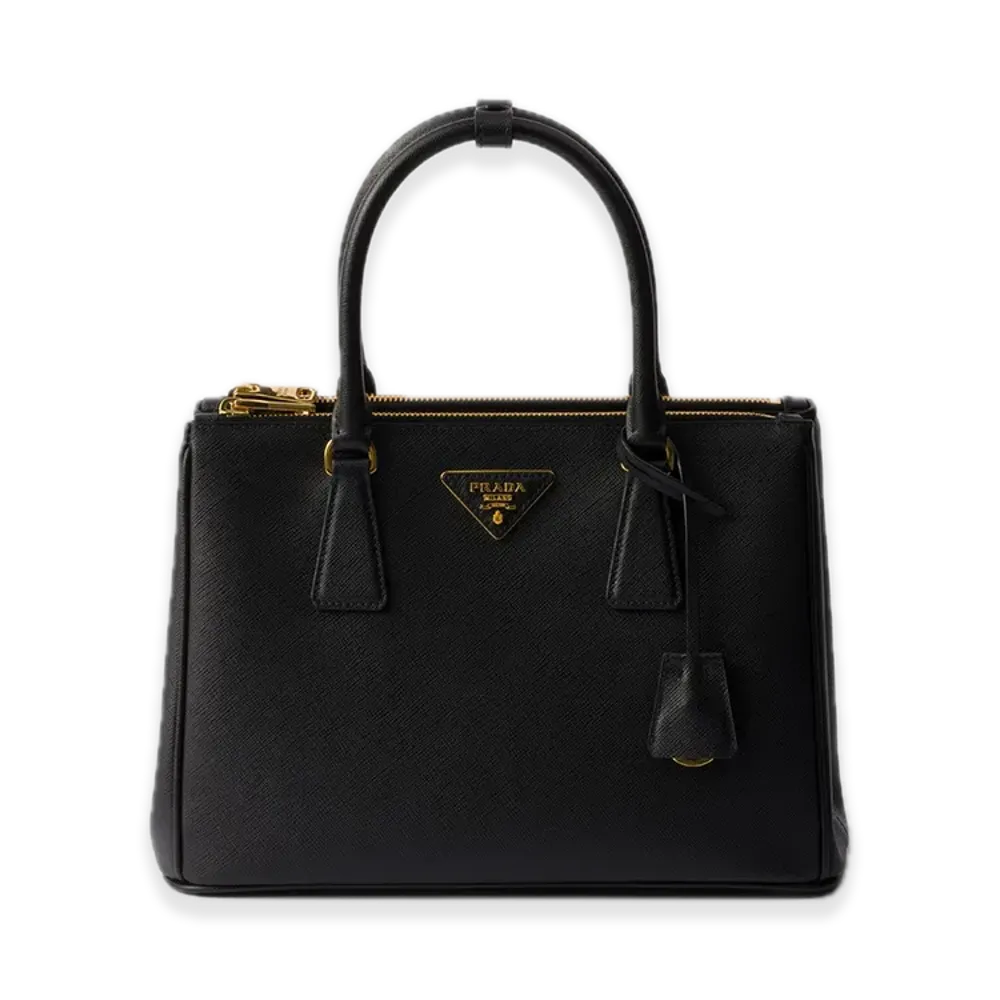 PRADA Galleria Saffiano Leather Medium Bag "Black"