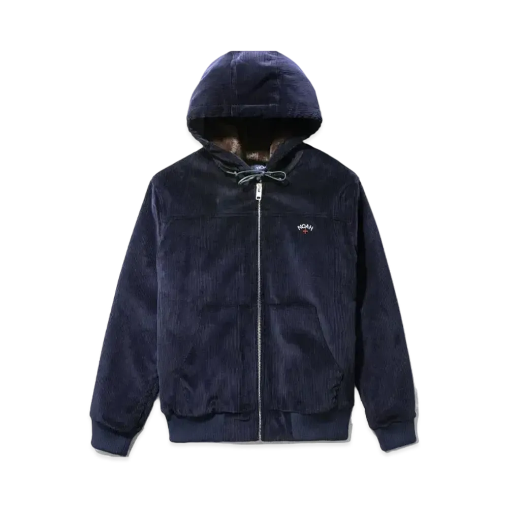 Noah Corduroy Hooded Bomber "Dark Navy"