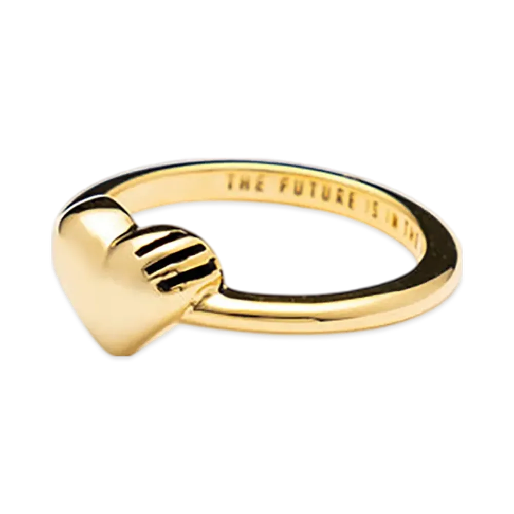 HUMAN MADE Heart Silver Ring "Gold"