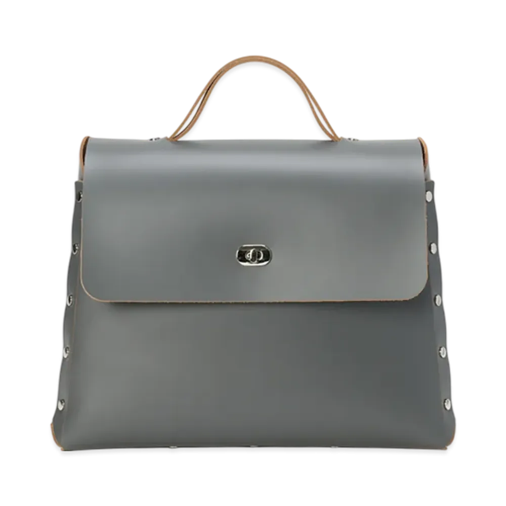 Hender Scheme Assemble Hand Bag Flap L "Steel Gray"