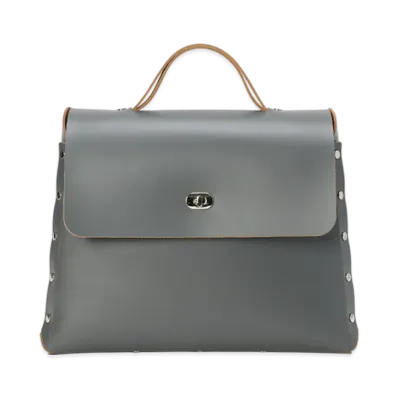 Hender Scheme Assemble Hand Bag Flap L "Steel Gray"
