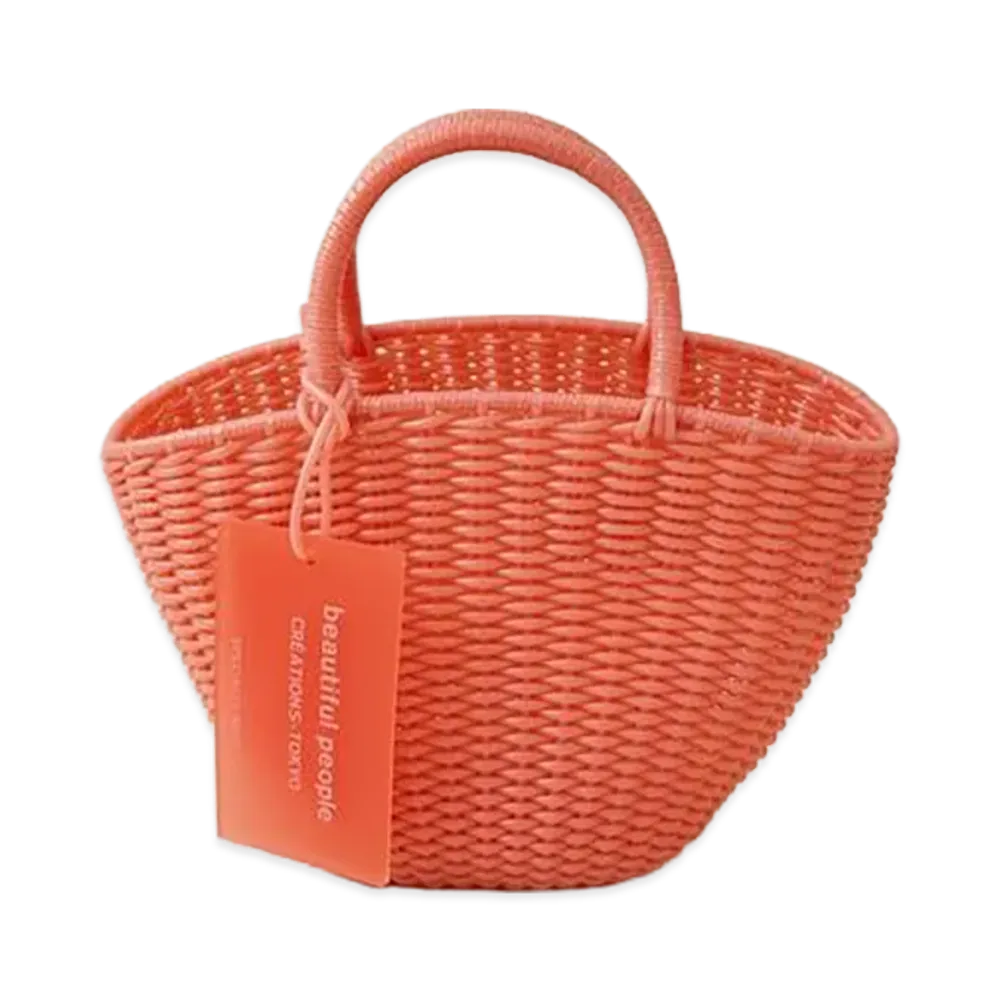 beautiful people Women's Wide Tube Knitting Basket S "Pink"