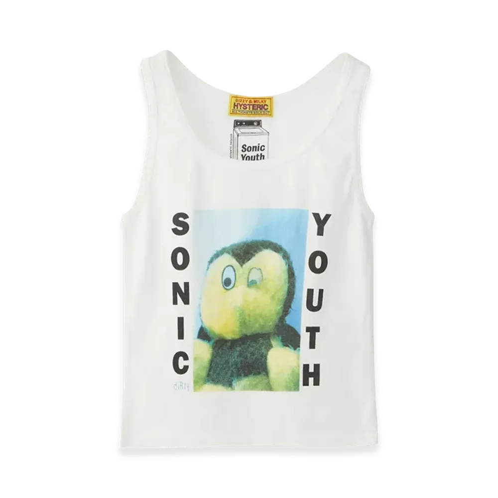 HYSTERIC GLAMOUR Sonic Youth Dirty Tank Top "White"